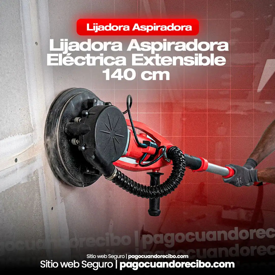 Lijadora Aspiradora Eléctrica Extensible 140 cm