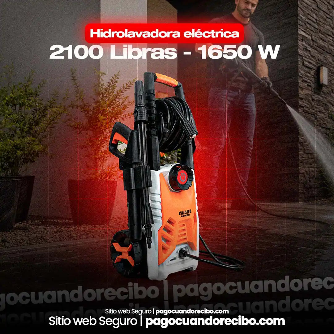 Hidrolavadora eléctrica 2100 libras - 1650 W