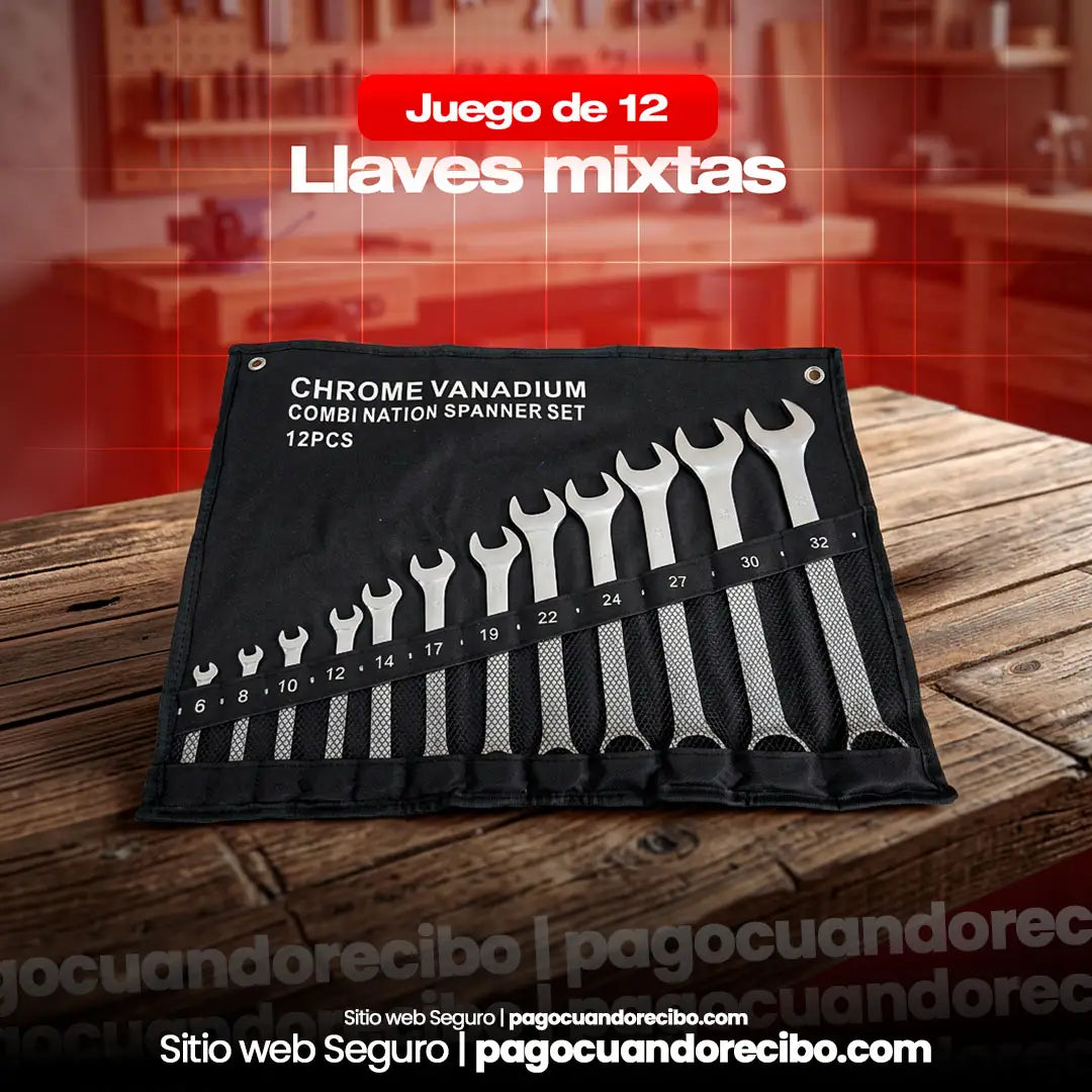 Juego de 12 Llaves Mixtas