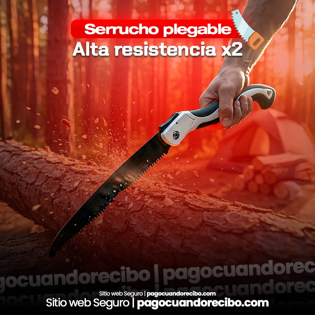 Serrucho plegable de alta resistencia x 2 unidades