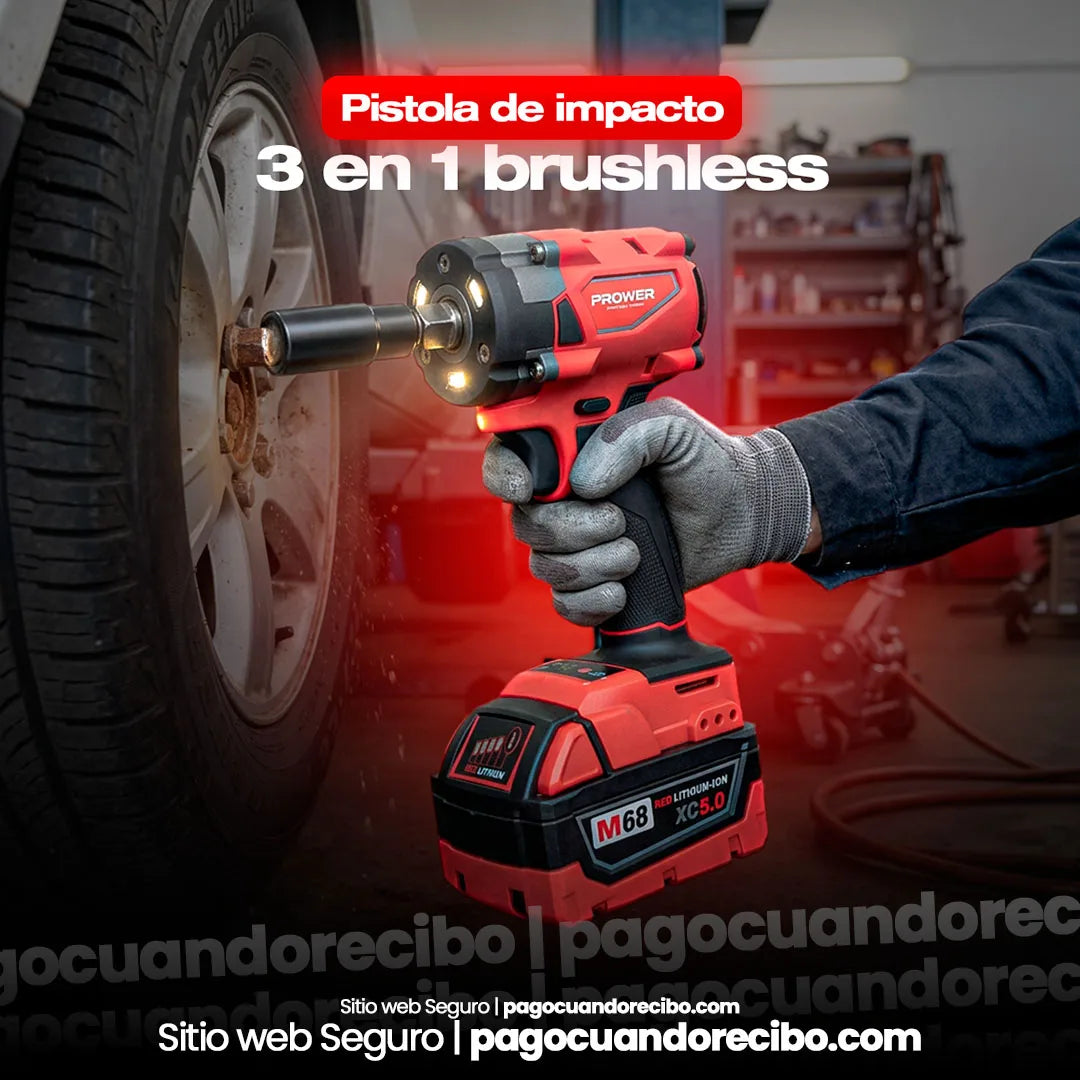 Pistola de impacto 3 en 1 Brushless
