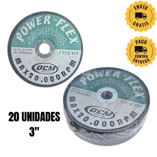 Discos Minipulidora 3" - Paquete 20 unidades