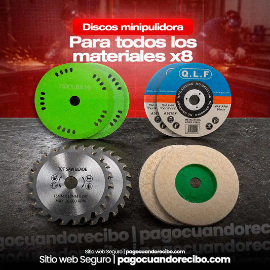 Discos Minipulidora Para Todos Los Materiales