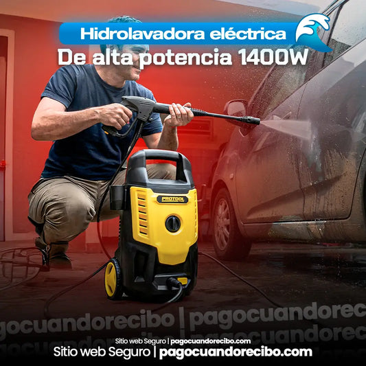 Hidrolavadora eléctrica alta potencia 1400W