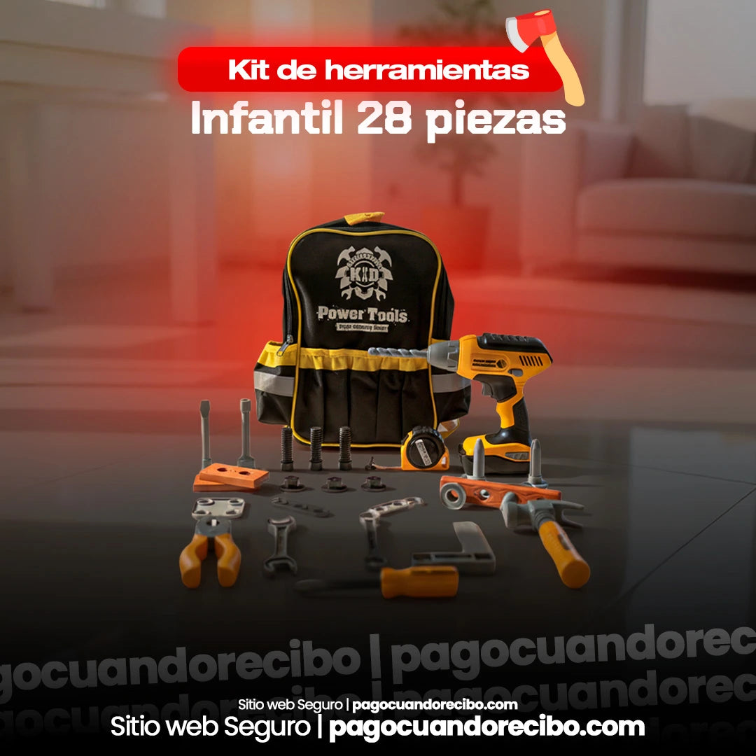 Kit de herramientas infantil 28 piezas