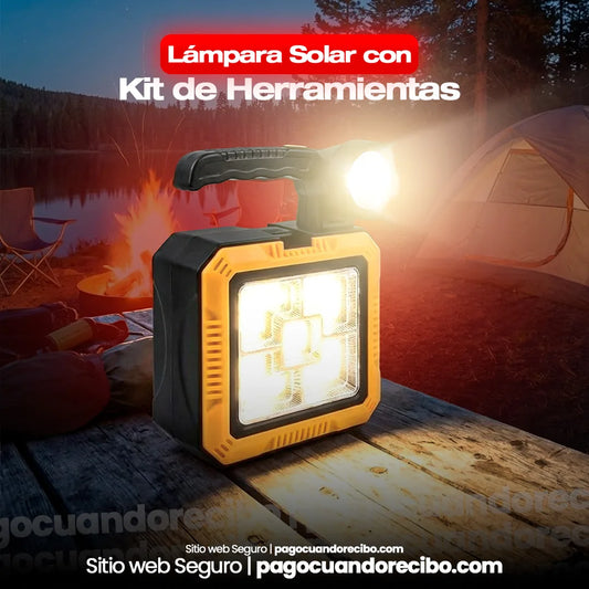 Lámpara Solar con Kit de Herramientas