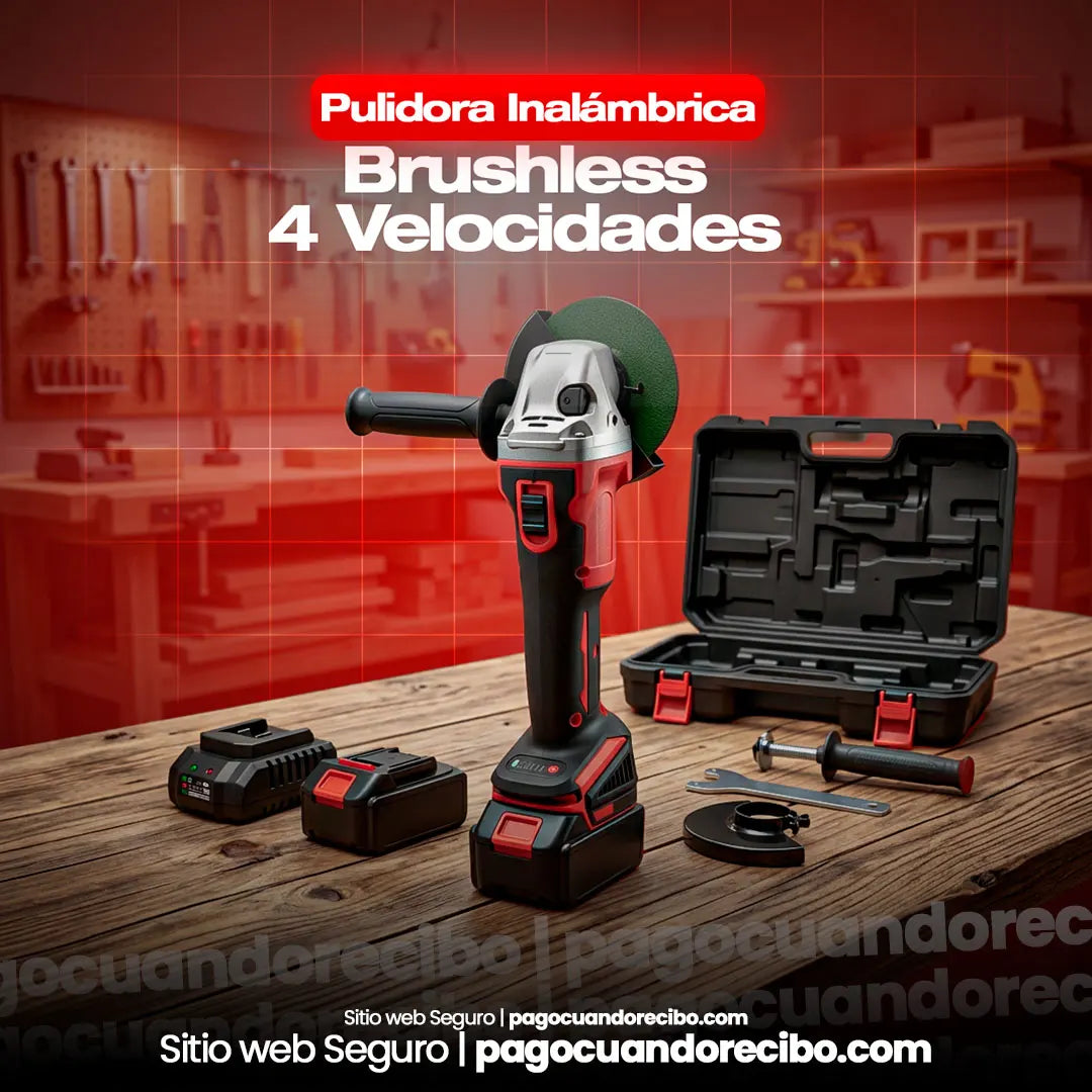 Pulidora Inalámbrica Brushless 4 Velocidades