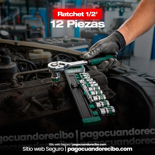 Ratchet 1/2' 12 piezas