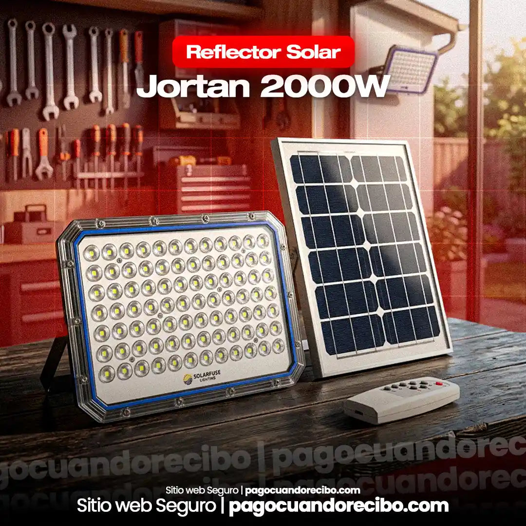 Refelector + Panel Solar 2000W Jortan