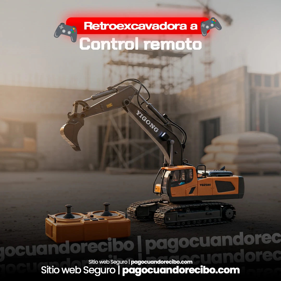 Retroexcavadora a control remoto
