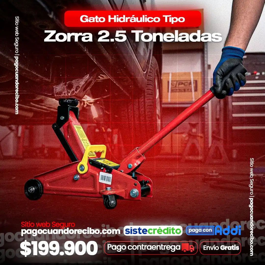 Gato Hidráulico Tipo Zorra 2.5 Toneladas