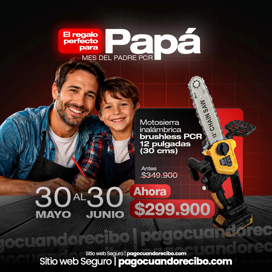 Motosierra Inalámbrica Brushless PCR 12 Pulgadas (30 cms)