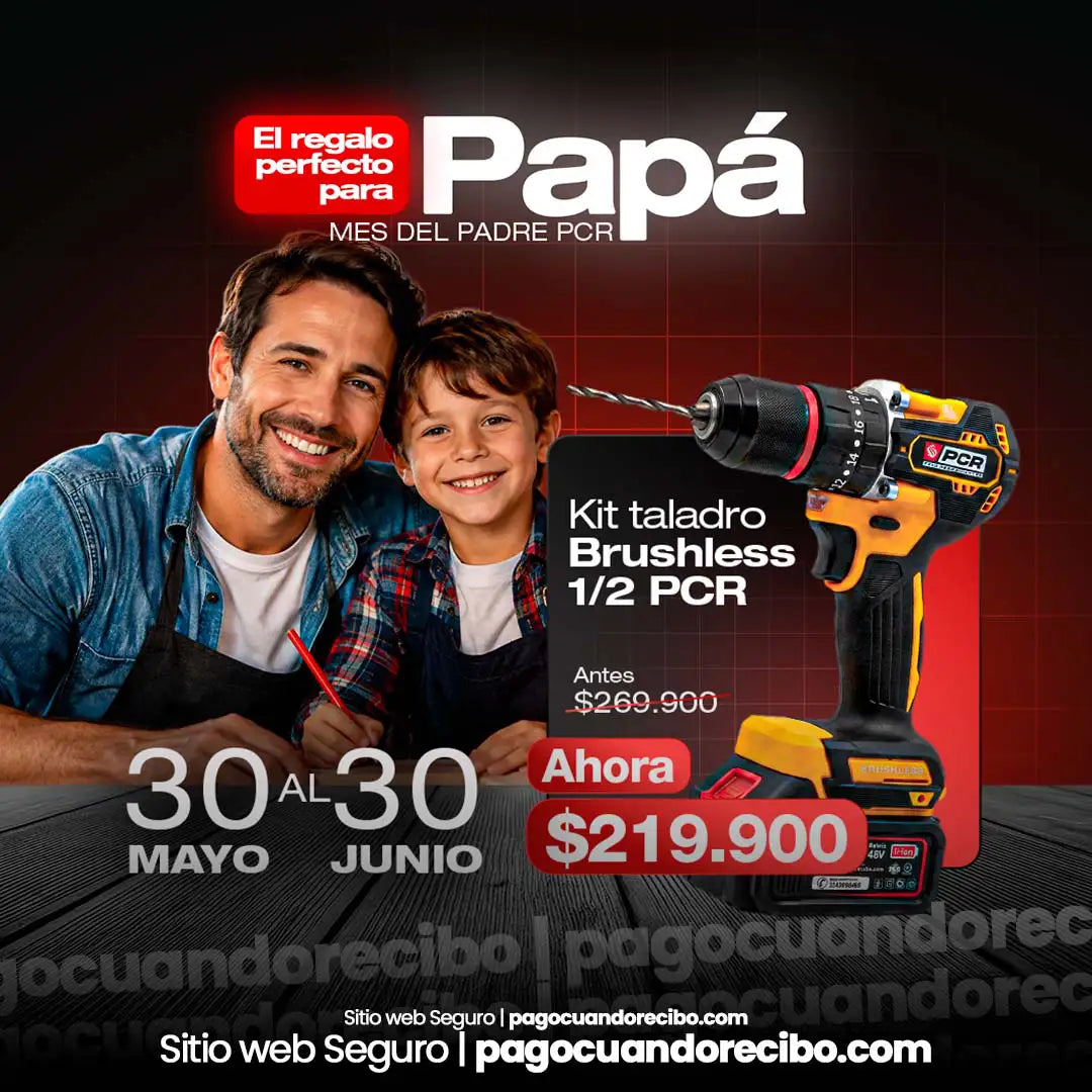 Kit Taladro Brushless 1/2 PCR Alto Rendimiento
