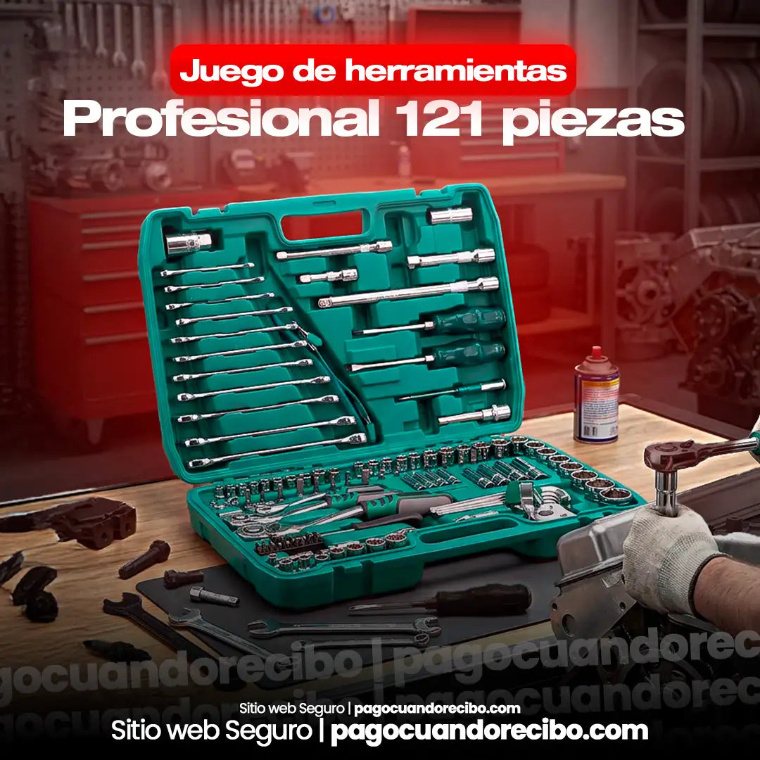 Juego de Herramientas Profesional de 121 Piezas